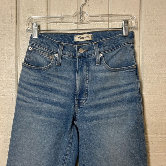 Madewell The Mid-Rise Perfect Vintage Straight Jeans, size 24. - Picture 5 of 10